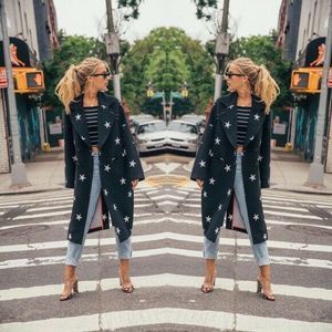 Avec Les Filles Star Double Face Trench Coat Large